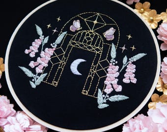 Enchanted Garden Embroidery Kit | Fantasy Embroidery Kit