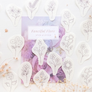 Wildflowers Stick and Stitch Pack | Wildflower Embroidery Kit Pack