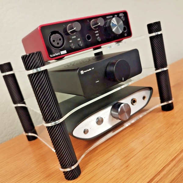 Hifi Stand 3 Tier -DAC, Amplifier, Preamp, Phonostage - Topping,SMSL,Aiyima,Fosi