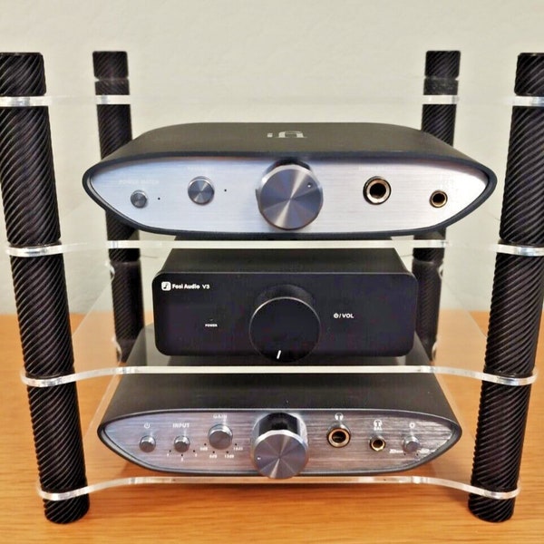 Hifi Stand 4 Tier -DAC, Amplifier, Preamp, Phonostage - Topping,SMSL,Aiyima,Fosi