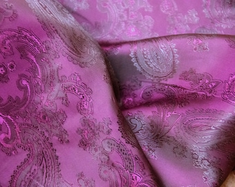 Tela jacquard con forro de cachemira morado y negro / Envíos desde EE. UU. Se vende cortada a medida \ Vestido de bruja gótica de color oscuro de Five Star Store para graduación, viscosa ciruela