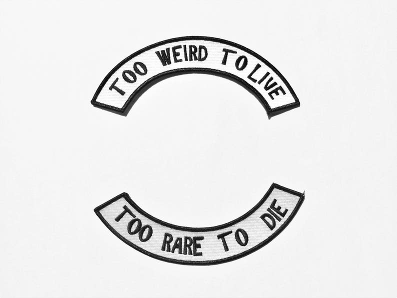 Hunter S Thompson Iron On Too Weird To Live Too Rare To Die Etsy