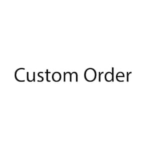 May include: A plain white background featuring the text Custom Order written in a simple, black, sans-serif font. The words are centered horizontally and vertically, providing a clear and direct visual representation of a custom order request.