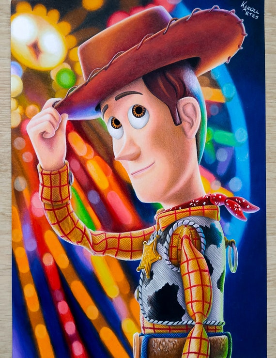 Woody Toy Story Dibujo original - Etsy España