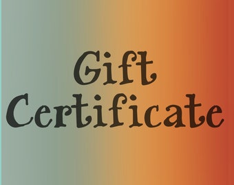 GIFT CERTIFICATE ~ Funky Birdie Virtual Gift Certificate: Choose your own amount!