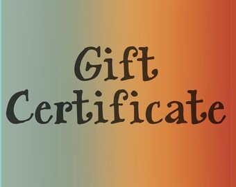 GIFT CERTIFICATE ~ Funky Birdie Virtual Gift Certificate: Choose your own amount!