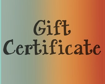 GIFT CERTIFICATE ~ Funky Birdie Virtual Gift Certificate: Choose your own amount!