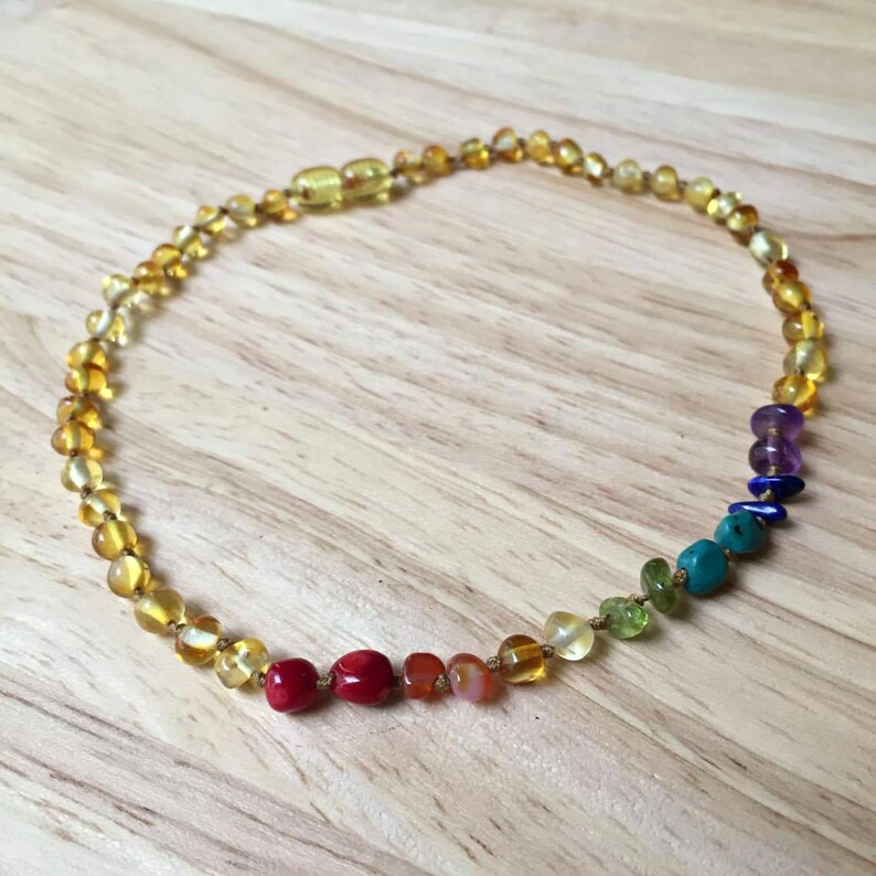 After The Rain Rainbow Amber Necklace Baltic Amber amber Etsy