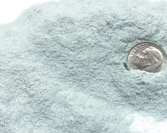 Crushed Marine Blue Apatite Powder (Grade A) from Brazil, Fine Crush (&lt;0.25mm) for Stone Inlay, Mineral Art, or Handmade Jewelry
