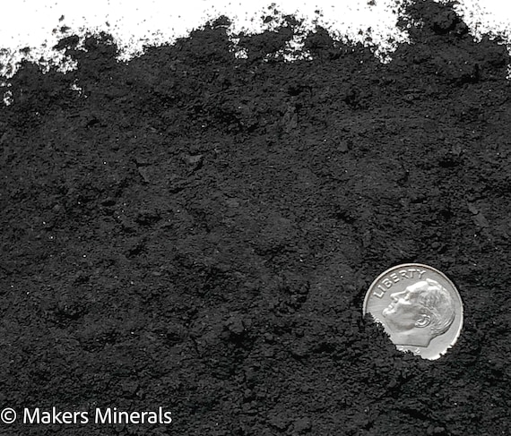 Crushed Black Shungite from Russia, Fine Crush, Powder Size (<0.25mm) for Stone Inlay, Mineral Art, or Handmade Jewelry