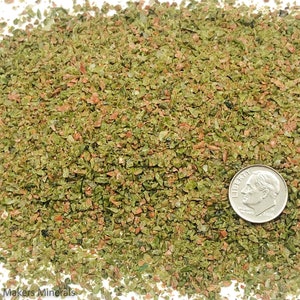 Crushed Green and Pink Unakite Sand from South Africa, Medium Sand (0.25mm-2mm) for Ring Inlay, Mineral Art, Jewelry or Metaphysical Art