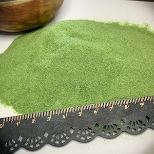 Crushed Green Goldstone Powder (Synthetic), Fine Crush (&lt;0.25mm) for Stone Inlay, Resin & Metaphysical Art, or Textured Pigments