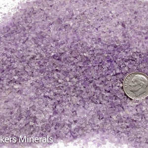 Purple Amethyst Sand, Grade A, Medium Crush (2mm-0.25mm), for Metaphysical Art, Orgonite, Memorial and Sand Jewelry, Reiki Gift for Artists