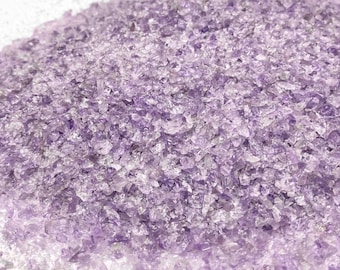 Lila Amethyst Sand aus Namibia, Medium Sand (0.25 mm-2 mm) für Intarsien, Mineralkunst oder handgemachten Schmuck
