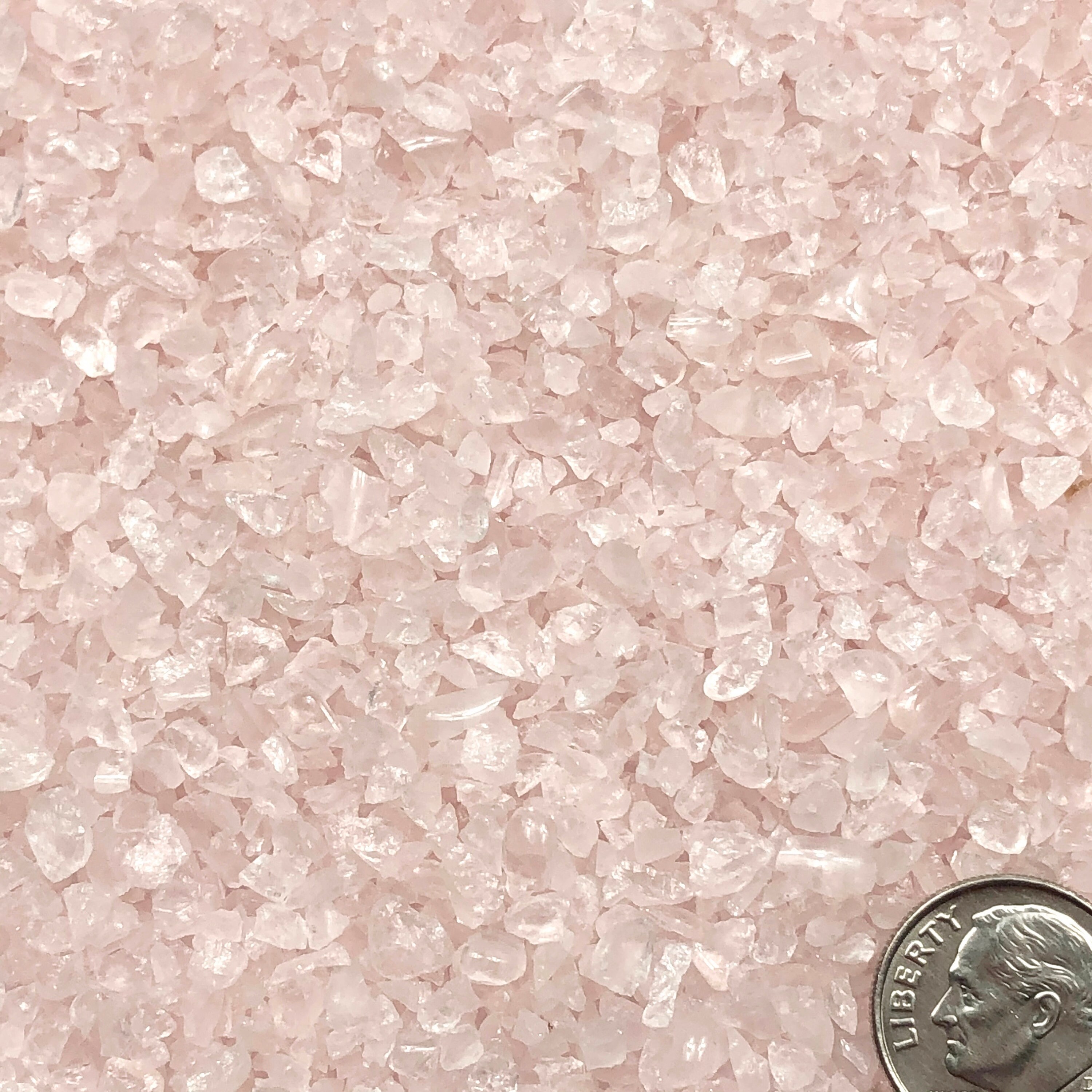NATURAL, Crushed Rose Quartz for Stone Inlay, Mineral Art, or Handmade