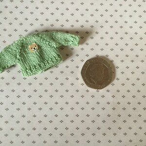 Dolls house Miniature 1/12th knitted toddler doll jumper image 2