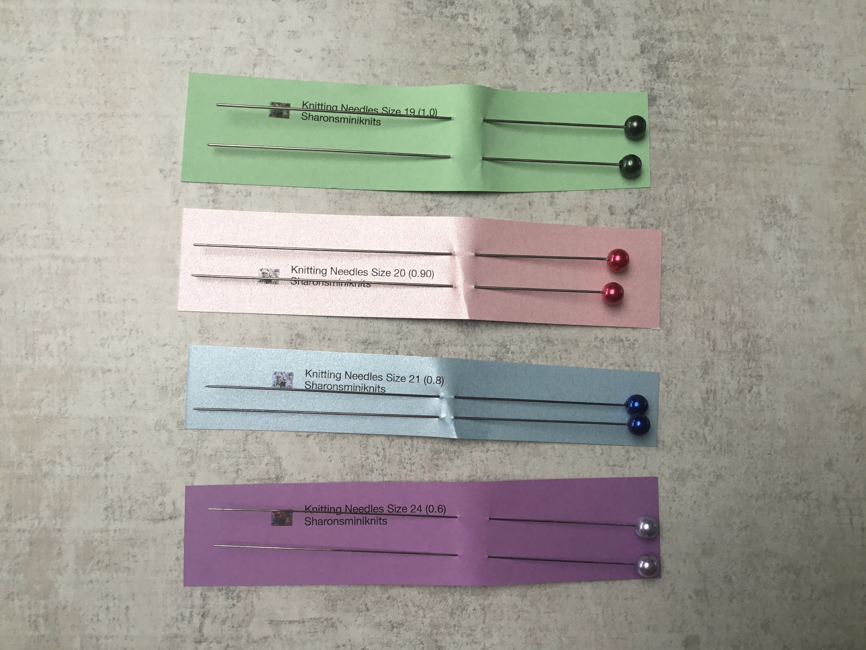 Miniature knitting needles Size UK 20 0.9 Single ended Etsy