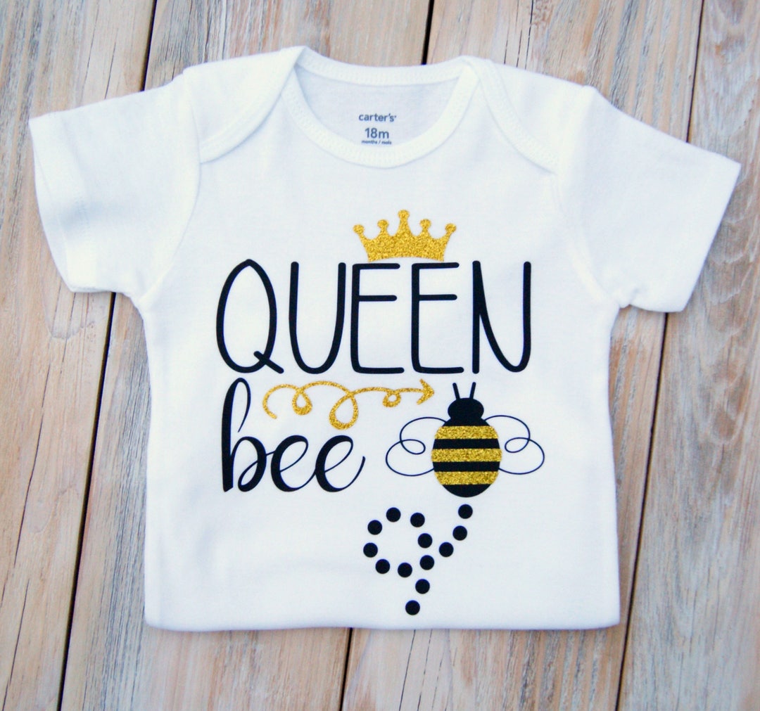 Queen Bee-bee-crown-queen-baby Girl Bodysuit-custom - Etsy