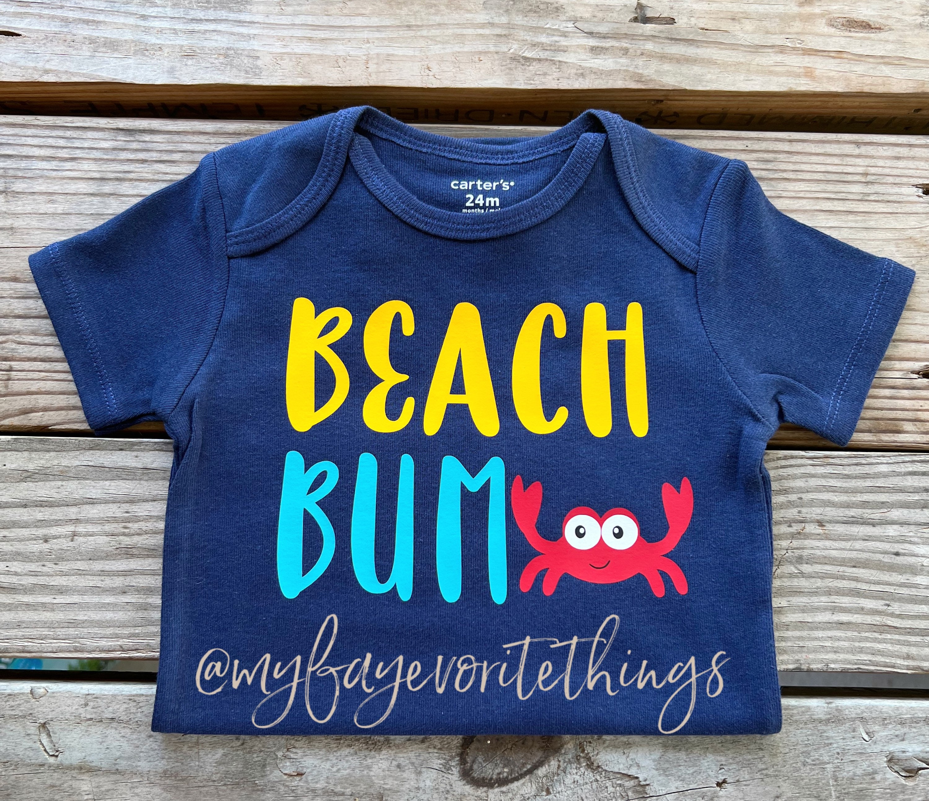 Beach Bum Baby Boy Newborn Crab Beach I Love the Beach - Etsy