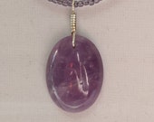 Real Amethyst Stone Necklace Earrings