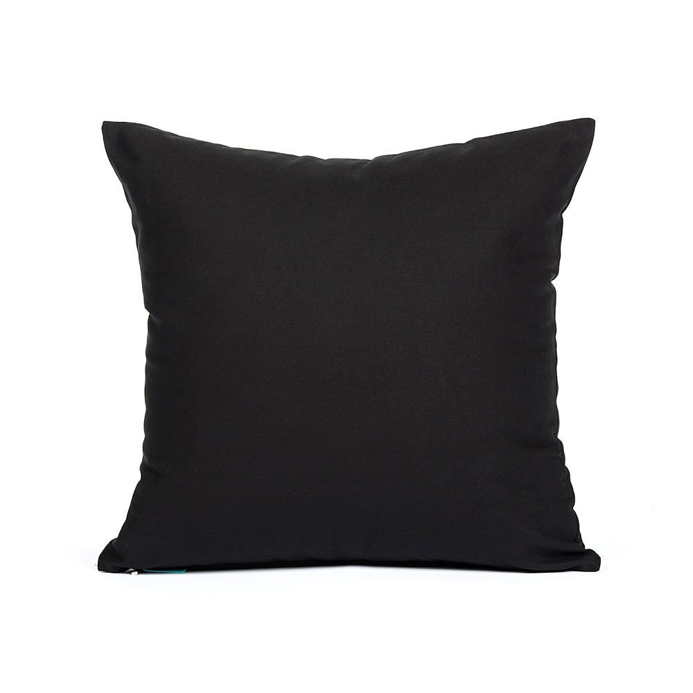 24X24 Solid Black Big European Sham Pillow Cover Etsy
