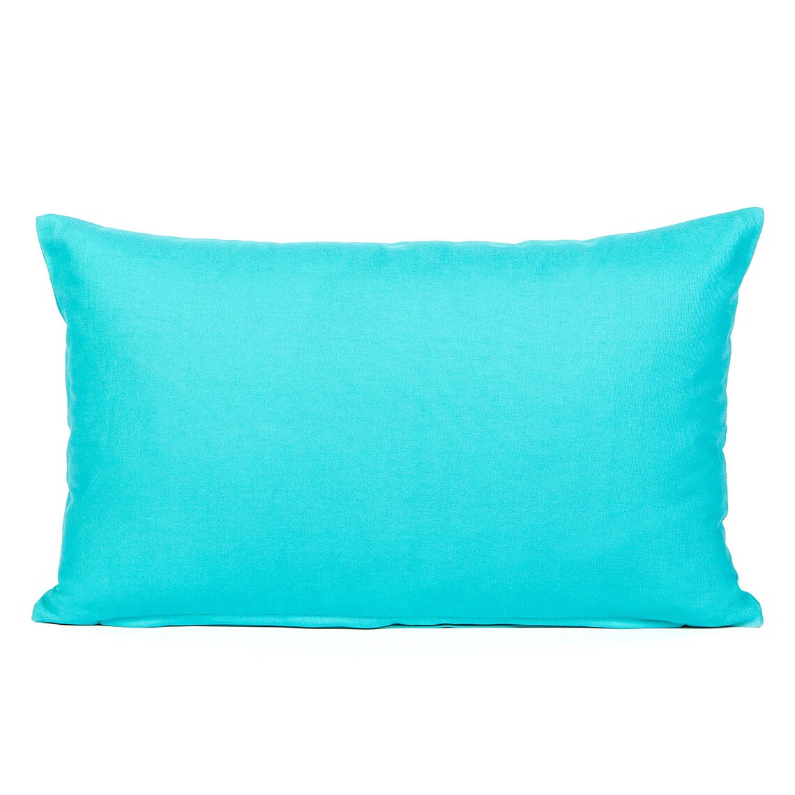 Decorative Pillow Cover Aqua Blue Throw Pillow Cover Lumbar Etsy