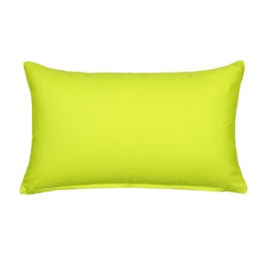 12 &quot;X 50&quot; Solid Lime Grün Rechteck / Lenden / Länglich Kissenbezug