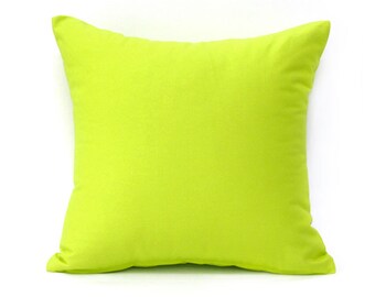 lime green pillow shams