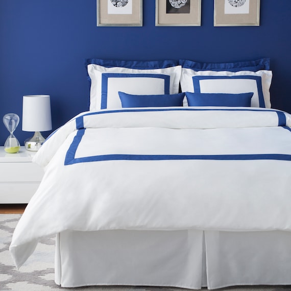 Royal blue 2024 bed frame queen