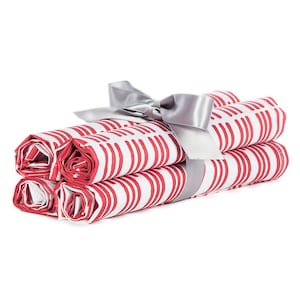 Organic Cotton Red Coral Reef Dinner Table Linen Napkins / Baby Shower Wedding Party Napkins (20&quot;x20&quot;/Set of 4 pcs)