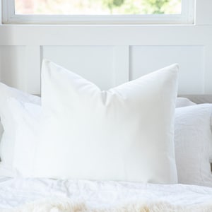 Solid Cream White Decorative Cushion, Off White Throw Pillow Cover, European Sham Pillow Cover