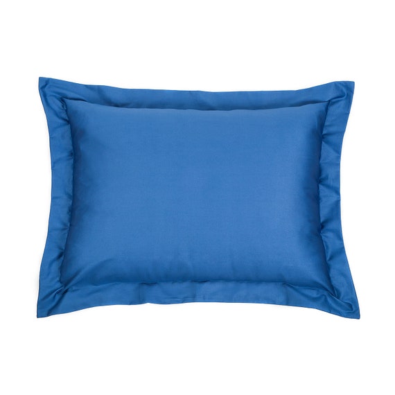 Solid Royal Blue Cotton Pillowcase - Premium Cotton Hotel Collection | Pillow Cover | Standard Queen King Sizes