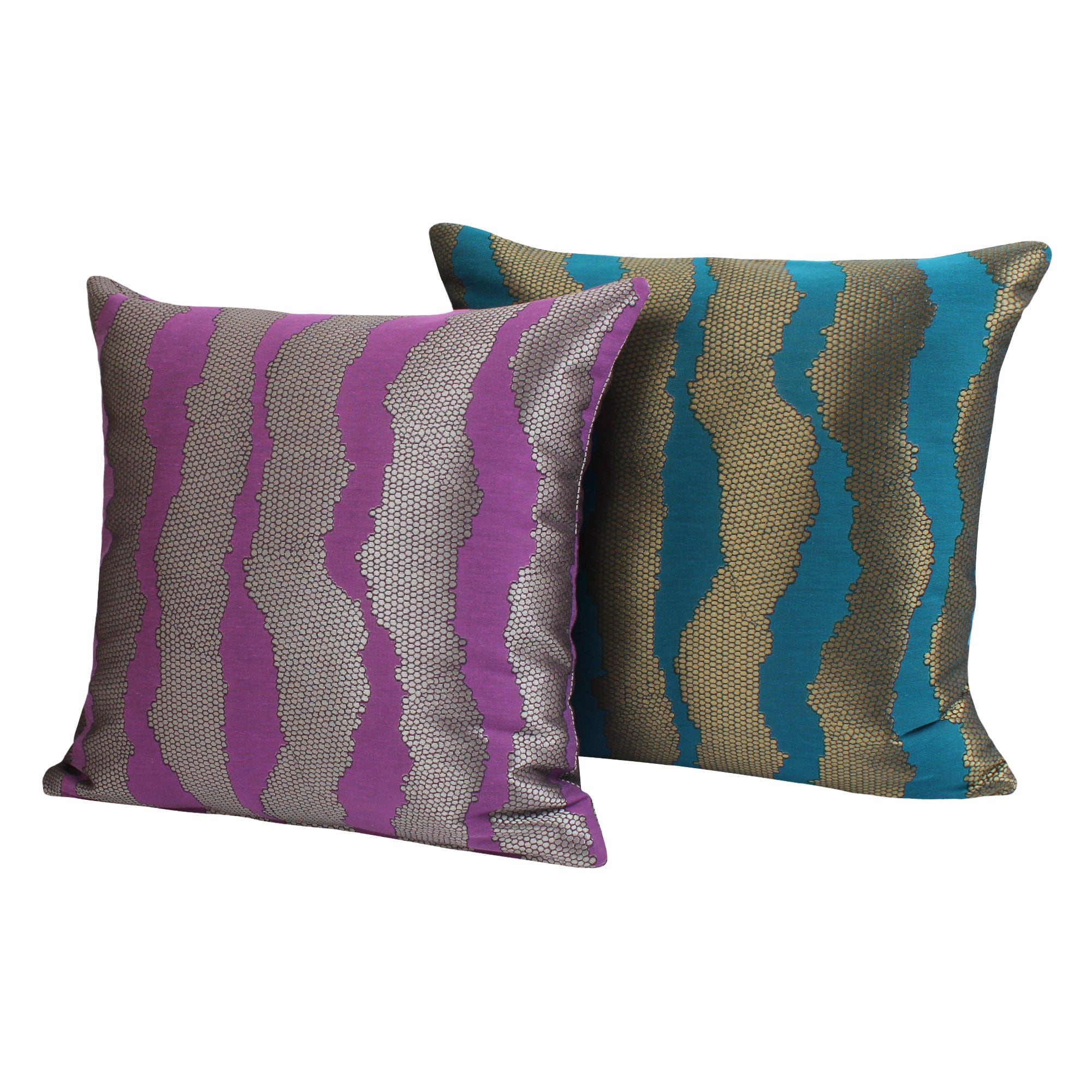 Dark Purple Champaign Stripe Cushion Cover Modern Decorative Etsy UK