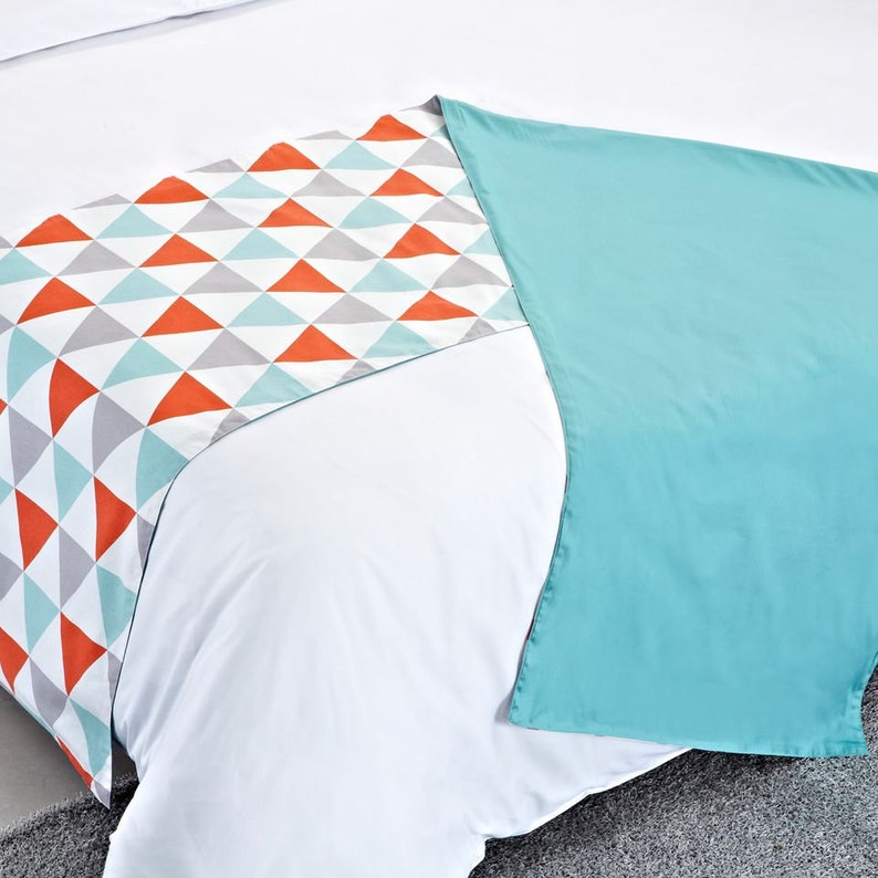 Queen Bed Runner, Modern Bed Runners, Doublesided Bed Runner, Mustard