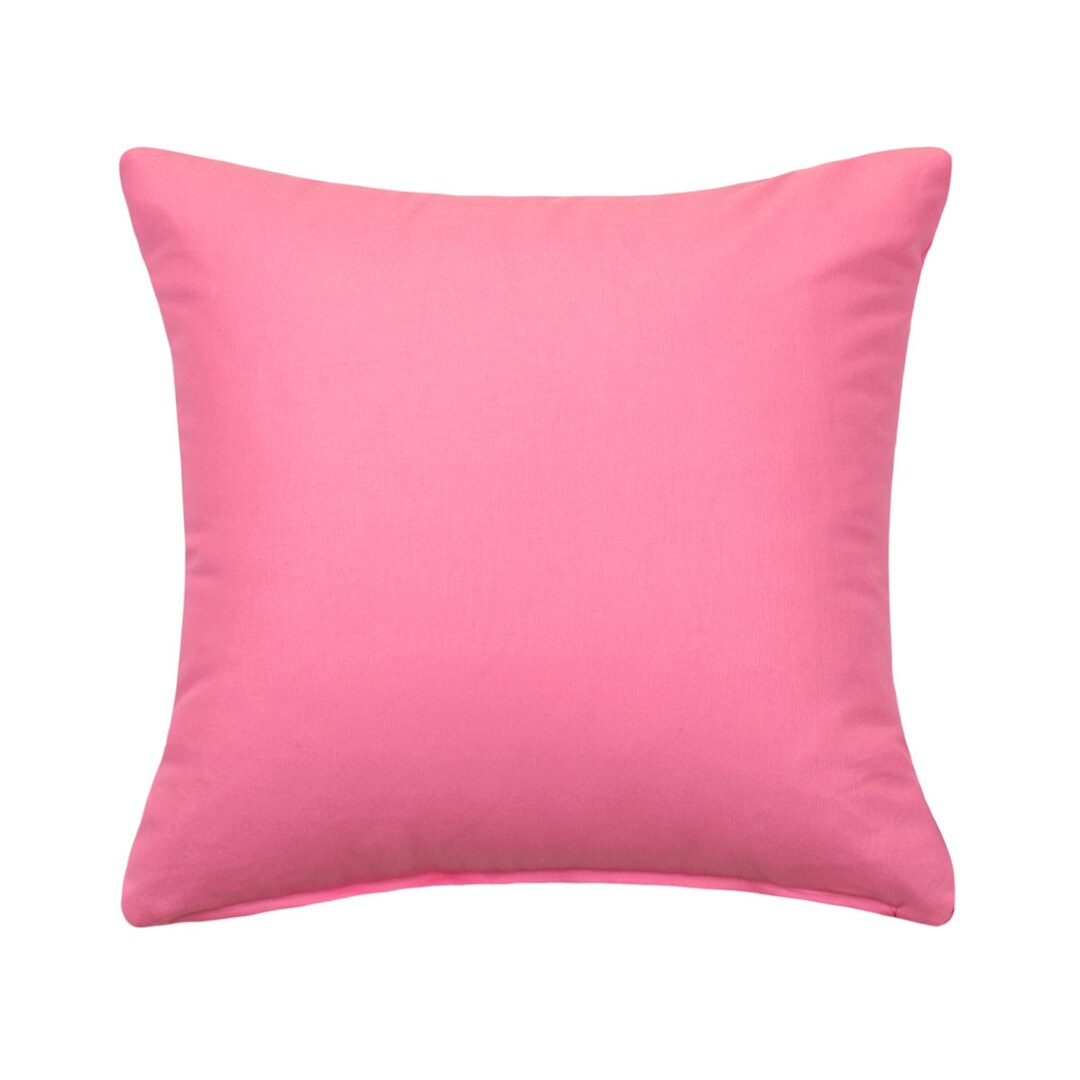 24x24 Solid Pink Big European Sham Pillow Cover Etsy