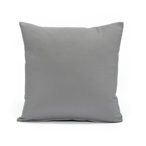 Federa per cuscino grande europea, 26"X26" in pietra solida grigia
