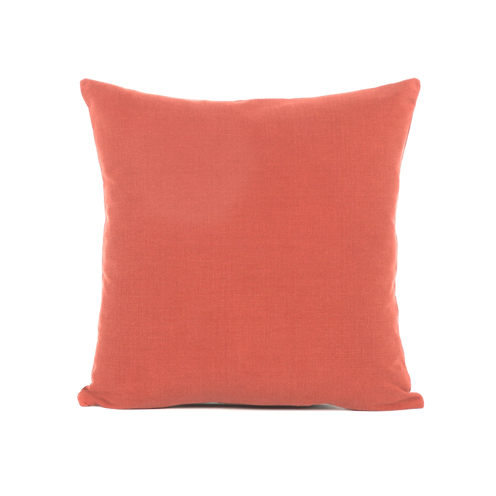 Coral Peach Throw Pillow Cover Decorative Cushion Euro Sham Etsy