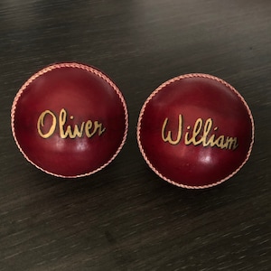 Personalised cricket ball