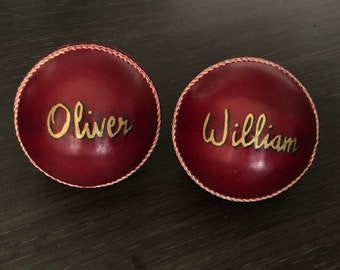 Personalised cricket ball