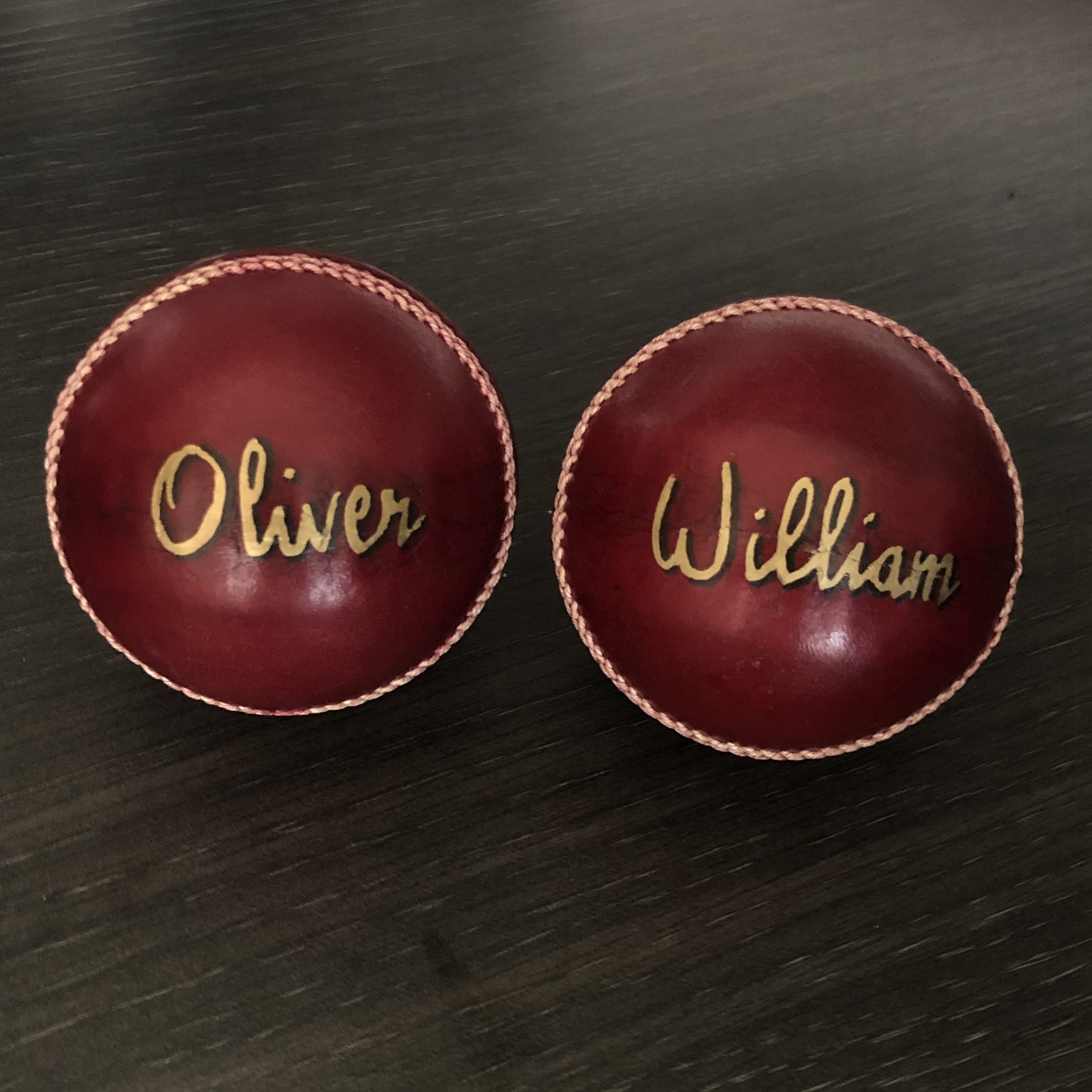 Personalised Cricket Ball Etsy UK