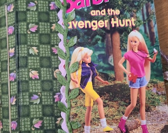 Altered Little Golden Book - Barbie and the Scavenger Hunt - Camping Junk Journal