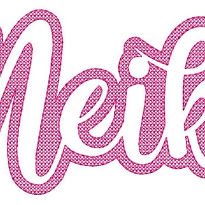 Meike embossed 13x18 embroidery file embroidery pattern finished name towels