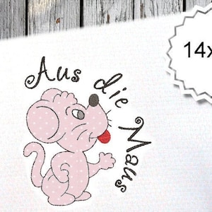 A Maus 16x26 Doodle Stickmuster Stickdatei 1 Muster sticken mäuse Bild 1