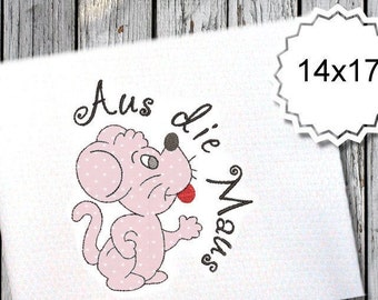 A Maus 16x26 Doodle Stickmuster Stickdatei 1 Muster sticken mäuse