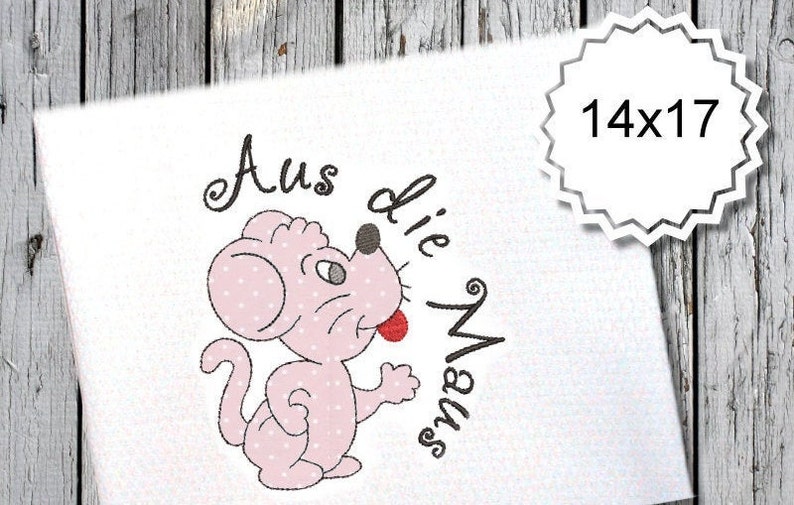 A Maus 16x26 Doodle Stickmuster Stickdatei 1 Muster sticken mäuse Bild 1