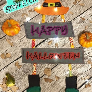 A Halloween 18x30 door dangling ITH embroidery file embroidery pattern deco