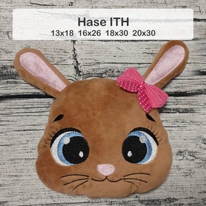 Bunny Ulli cuddly pillow head ITH different sizes 13x18 16x26 18x30 and 20x30