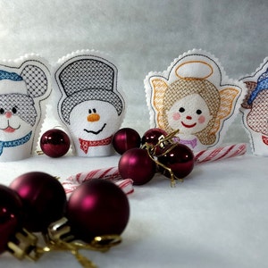 LED Cover ITH 10x10 Winter Freunde  Lampenschirm Weihnachten Advent Stickdatei Stickmuster sticken