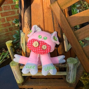 3D Pig Melody 13x18 Embroidery File ITH Embroidery Pattern Cuddly Toy Animal