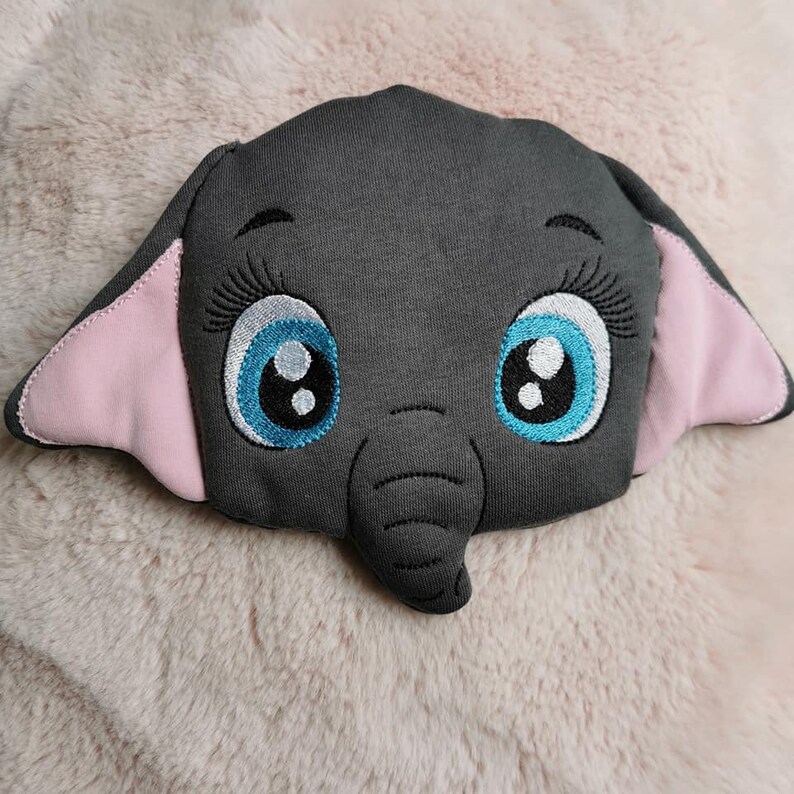 Peluche éléphant oreiller bleue • Ma Peluche